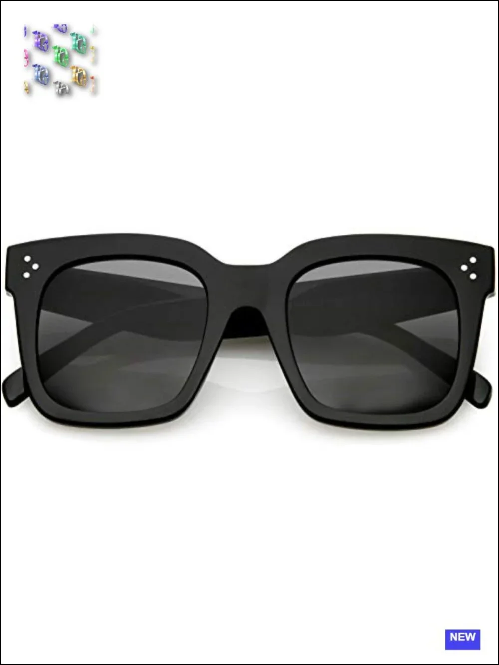 Oversized Retro Square Sunglasses for Women UV400 Protection 50mm